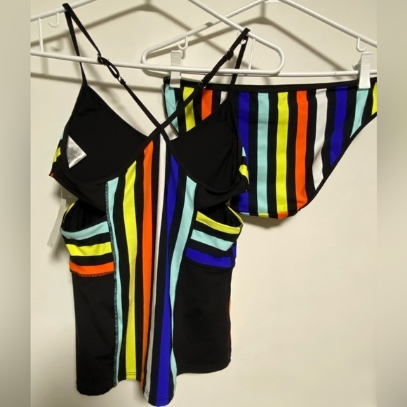 ANNE Cole Locker 2 Piece Tankini Bikini Swimsuit Bathing Suit Size Medium NWT - Picture 4 of 16